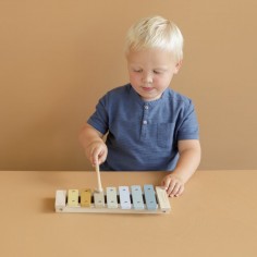 Xylophone en bois bleu -... 2