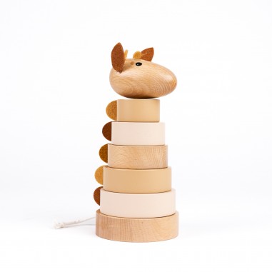 Tour d'anneaux à empiler - Girafe...