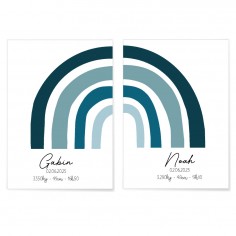 Set de 2 affiches en papier...