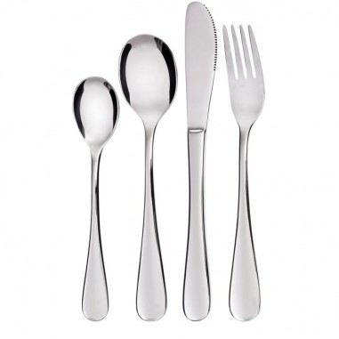 Set de 4 couverts enfant inox