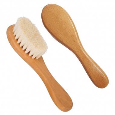 Brosse à cheveux bébé en bois