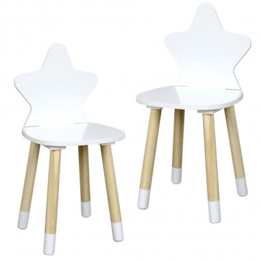Pack Jumeaux 2 chaises en bois enfant...