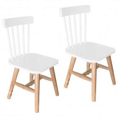 Pack Jumeaux 2 chaises bois enfant -...