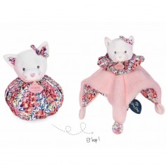 Doudou Chat rose - Cocon -...