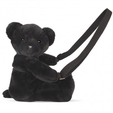 Sac bandoulière doudou Ours noir -...