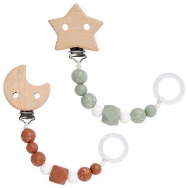 Pack Jumeaux 2 attaches sucette -...