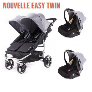 poussette double avec coque occasion