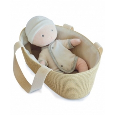 Poupon avec couffin gris et...