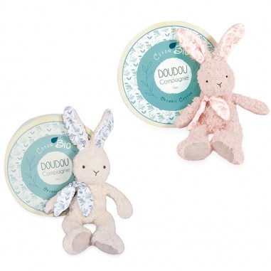 Pack Jumeaux 2 Lapins peluche beige...