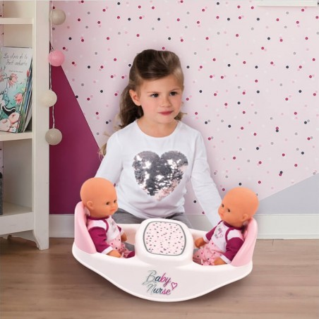 Chaise Haute 2 En 1 Pour Jumeaux Smoby