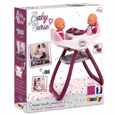 Chaise Haute 2 En 1 Pour Jumeaux Smoby Chaise Haute 2 En 1 Pour Jumeaux Smoby
