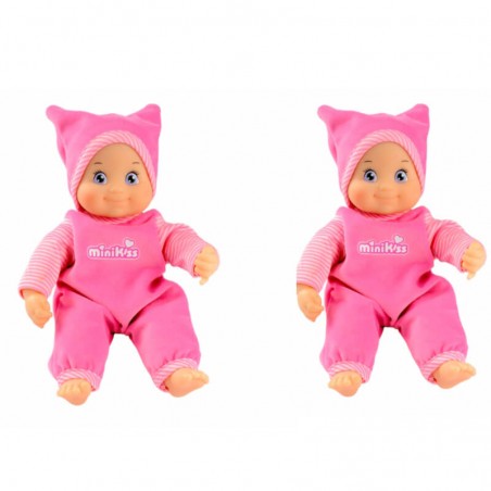 Pack de 2 Poupons Minikiss Smoby