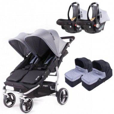 poussette pack trio pour jumeaux