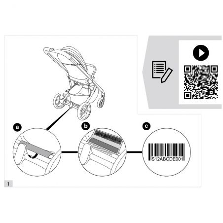 Set de 2 roues avant pour poussette Balios S Lux / Balios S 2 en 1 - Cybex