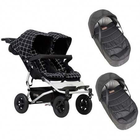 Pack Poussette Double Duet V3.2 Grid+ 2 Nacelles Cocoon Mountain Buggy Mountain Buggy - 1