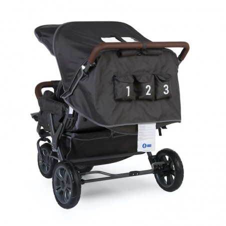 Nouvelle Poussette Triplet Anthracite Childhome Childhome - 4