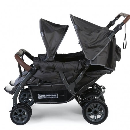 Nouvelle Poussette Quadruple Anthracite Childhome