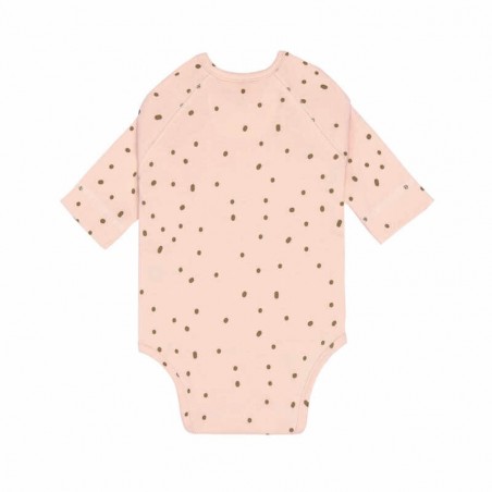 Body Manches Longues Pointillés Rose Poudré Lässig
