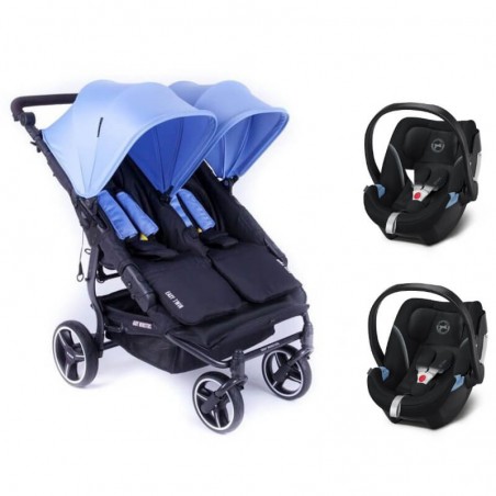 Pack Poussette Double Easy Twin 3S Light Châssis Black Baby Monsters + Coques Aton 5 Cybex Baby Monsters - 41
