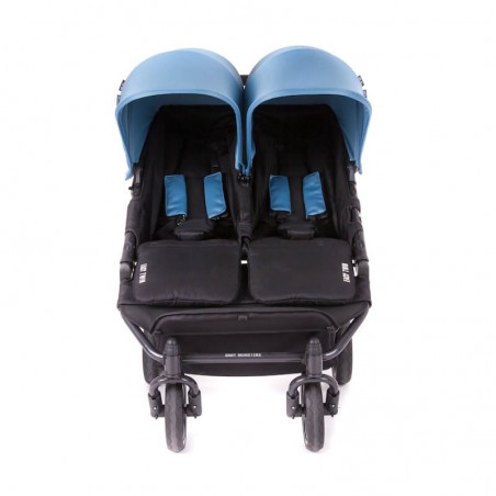 Easy Twin 3S Light Chassis Noir Poussette Double Réversible + Habillage Pluie Baby Monsters Baby Monsters - 109