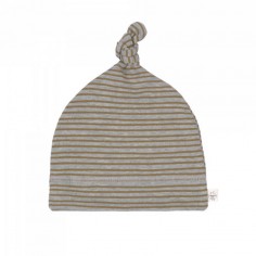 Bonnet de Naissance Rayé Gris Chiné Lässig