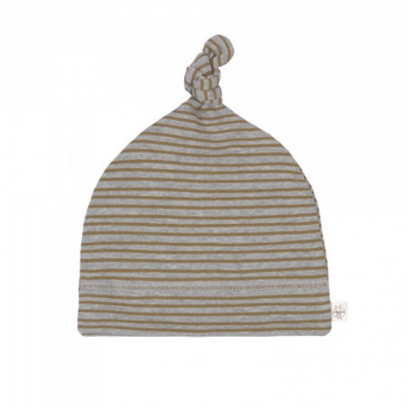 Bonnet de Naissance Rayé Gris Chiné Lässig