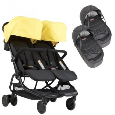 Pack Poussette Double Nano Duo + 2 Nacelles Cocoon Mountain Buggy Mountain Buggy - 10