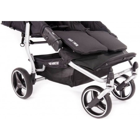 Easy Twin 3S Light Chassis Silver Poussette Double Réversible + Habillage Pluie Baby Monsters Baby Monsters - 44