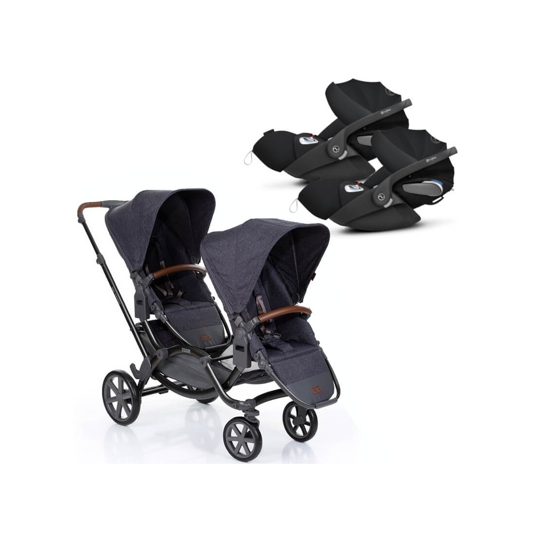poussette double compatible cybex