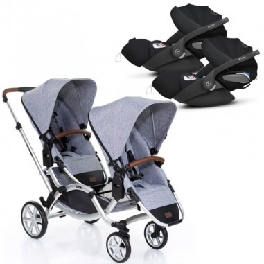 poussette double zoom