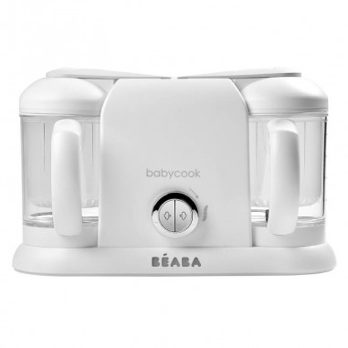 Babycook Duo White Silver - Robot Cuiseur 4 en 1 pour jumeaux Beaba Beaba - 1