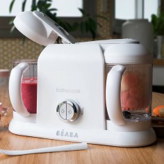 Babycook Duo White Silver - Robot Cuiseur 4 en 1 pour jumeaux Beaba Beaba - 1 2