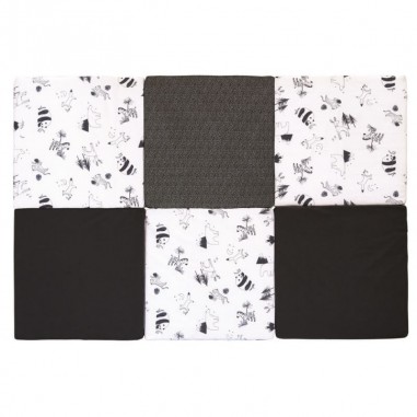 Tapis De Motricite Xl Black White Candide