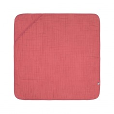 Cape de Bain à Capuche en Mousseline Bois de Rose Lässig Lässig - 1