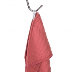 Cape de Bain à Capuche en Mousseline Bois de Rose Lässig Lässig - 1 2