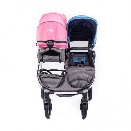 Pack Trio Easy Twin 4 Silver + 2 Nacelles Rigides Baby Monsters + 2 Coques Aton 5 Cybex Baby Monsters - 114