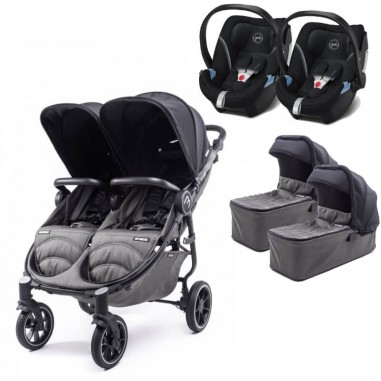 Pack Trio Easy Twin 4 Silver + 2 Nacelles Rigides Baby Monsters + 2 Coques Aton 5 Cybex Baby Monsters - 51