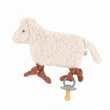 Doudou Attache-Tétine Tiny Farmer Mouton Lässig